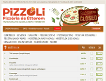 Tablet Screenshot of pizzoli.hu